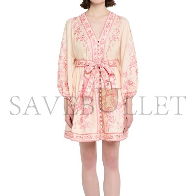 ZIMMERMANN LUCKY LINEN MINI DRESS 3500DSS252